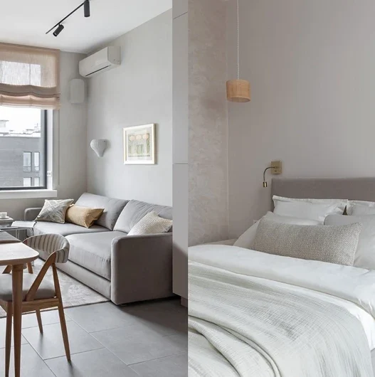 This 67 m² Apartment Proves Gray Can Be the Coziest Color