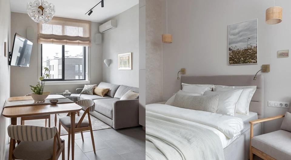 This 67 m² Apartment Proves Gray Can Be the Coziest Color